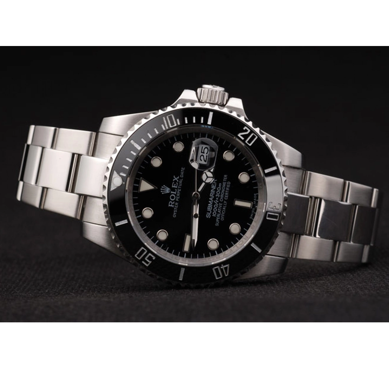 Good copy rolex watches Dial 98235 Rolex Ceramic Bezel Black Submariner Black 0628